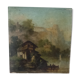Paysage huile sur panneau