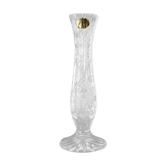 Bohemian crystal soliflore vase hand-cut