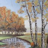 Landscape oil painting