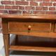 Table basse en bois et marbre