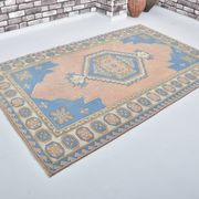Anatolian floral patterned Oushak rug, reference 3571