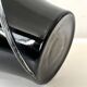 Large mouth-blown glass vase (black amethyst)