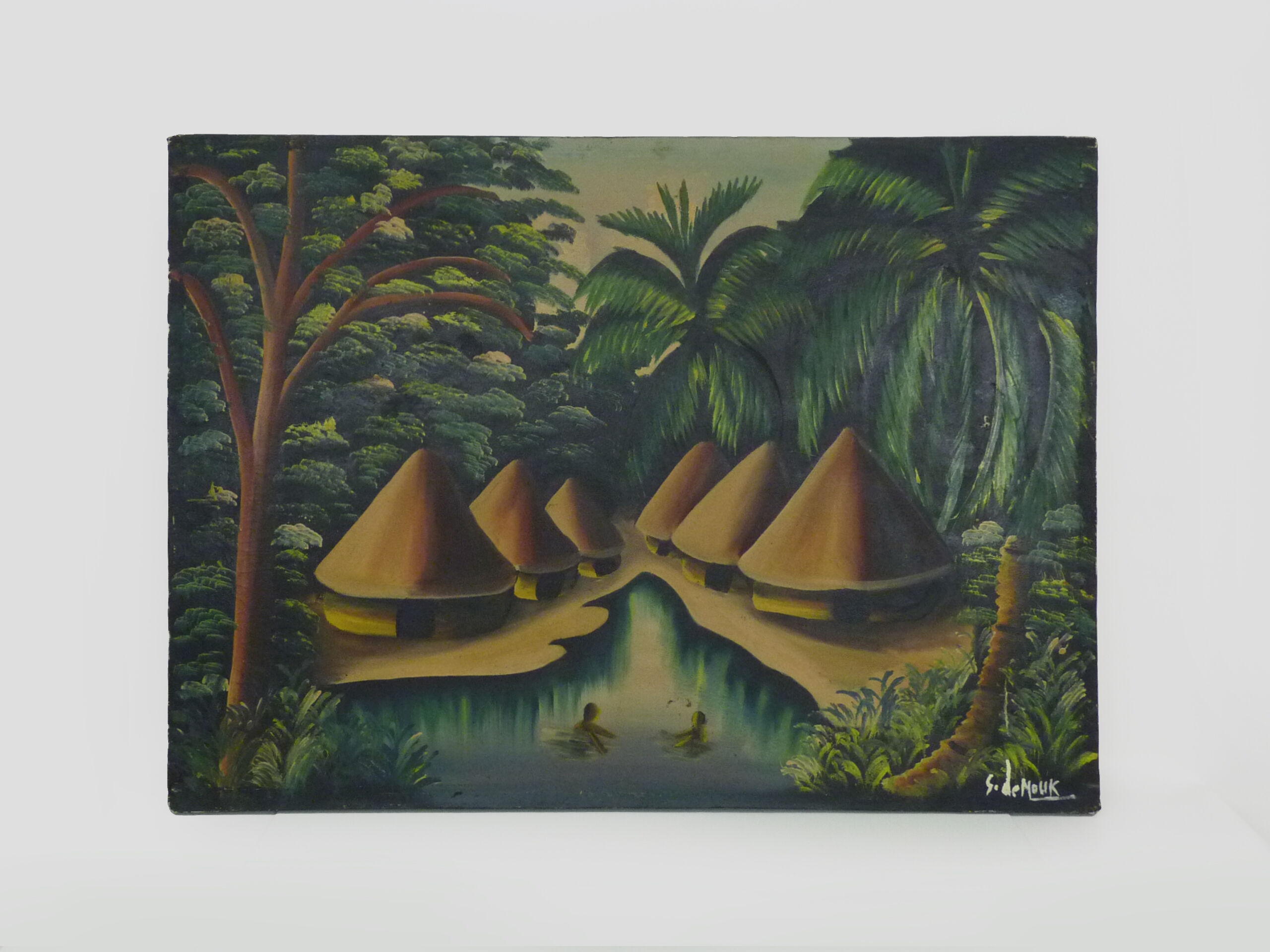 Oil on canvas signed s.demouk