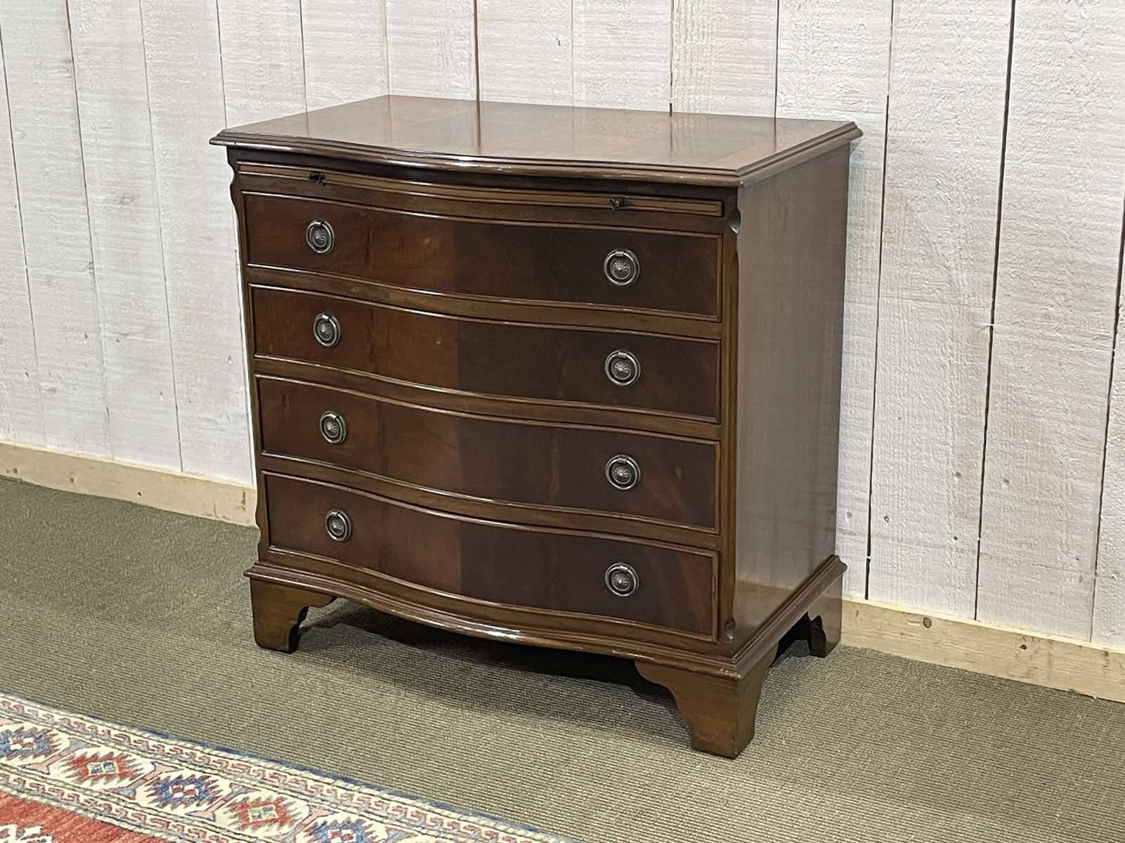 English mahogany commode from the 1950s.