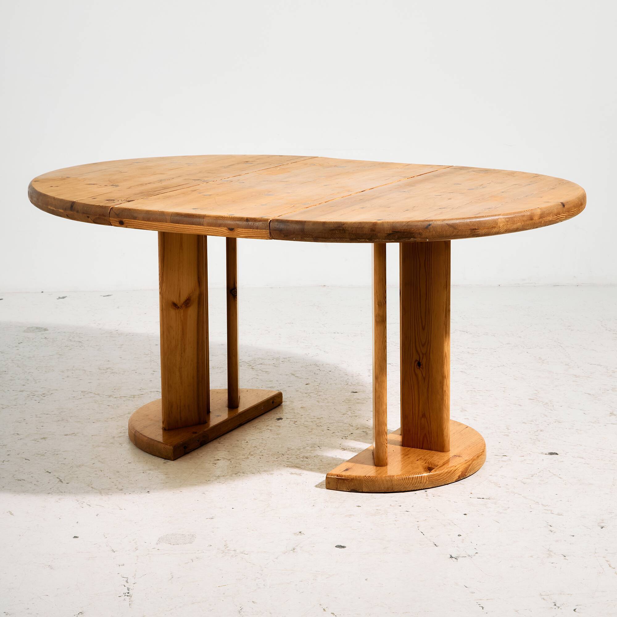 Pine dining set by Rainer Daumiller for Hirtshals Savvaerk, Set of 7
