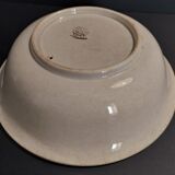 Hollow dish salad bowl earthenware HBC Hautin Boulenger & Co Choisy le Roi late nineteenth century