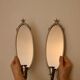 Pair of vintage mirror sconces in pewter by Svenskt Tenn