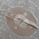 Vintage hand-embroidered tablecloth 131x133 cm