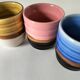 Ceramic cup trio