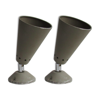 Pair of wall lamps Philips 1960