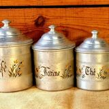 Série gigogne 6 pots épices années 40/50