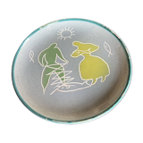 Vallauris decorative plate – hand-decorated – modern style