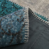7x10 distressed multicolor vintage rug 303x213cm