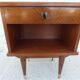 Vintage bedside table with 1 drawer and 1 niche, brass feet - very good condition.