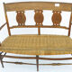 Banc paillé