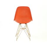 Orange Eiffel Base Chair By Charles And Ray Eames For Herman Miller, 1960s