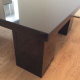 Vintage coffee table from the 70s-80s in black marble