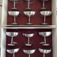 Jean Couzon matte stainless steel footed cups in box