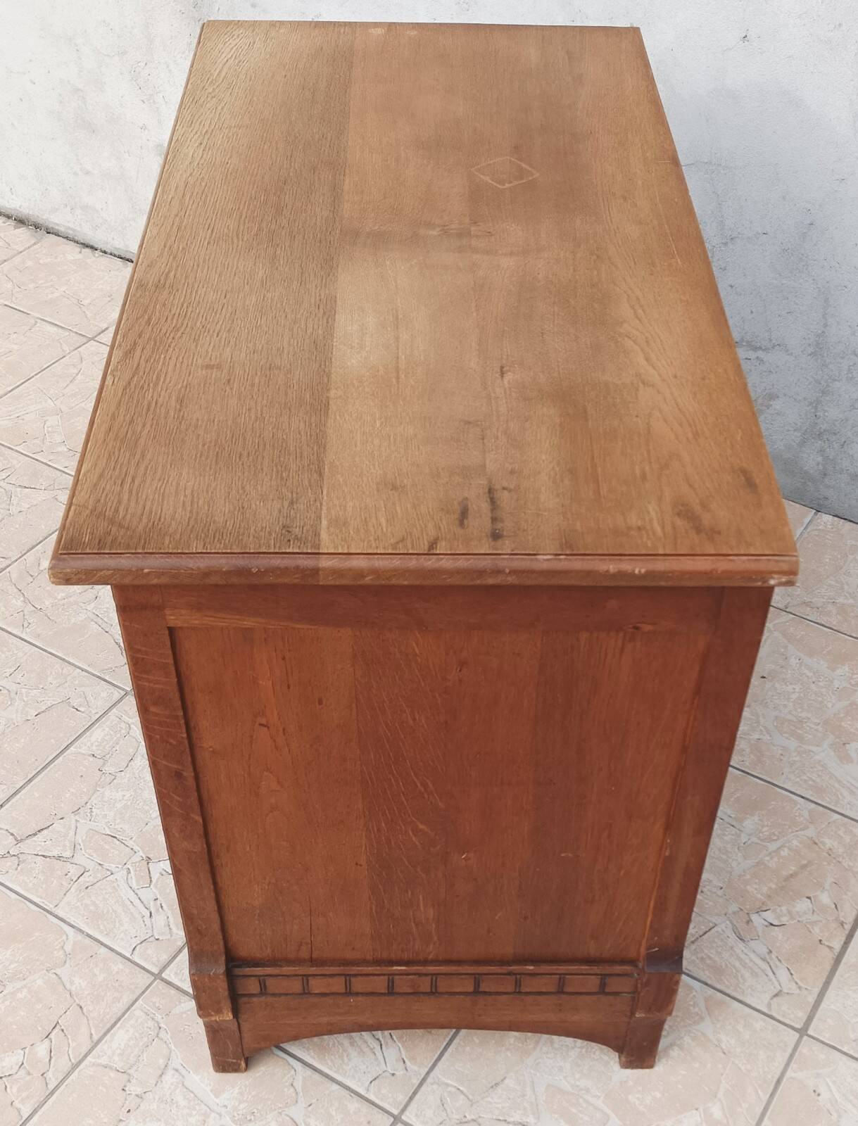 Louis XVI style oak commode