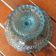 Blue molded glass display cup - Geoge Sand, 19th