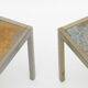 Paire de tables basses carrés