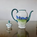 Basque ceramic René Gaïtaud, breakfast duo, 1960