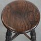 English antique Windsor stool from the 18th century with character
