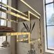 Brass shelf 1970 Belgo Chrom regency