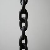 Brutalist style mid-century chain candlestick