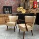 Pair of 60s cocktail armchairs