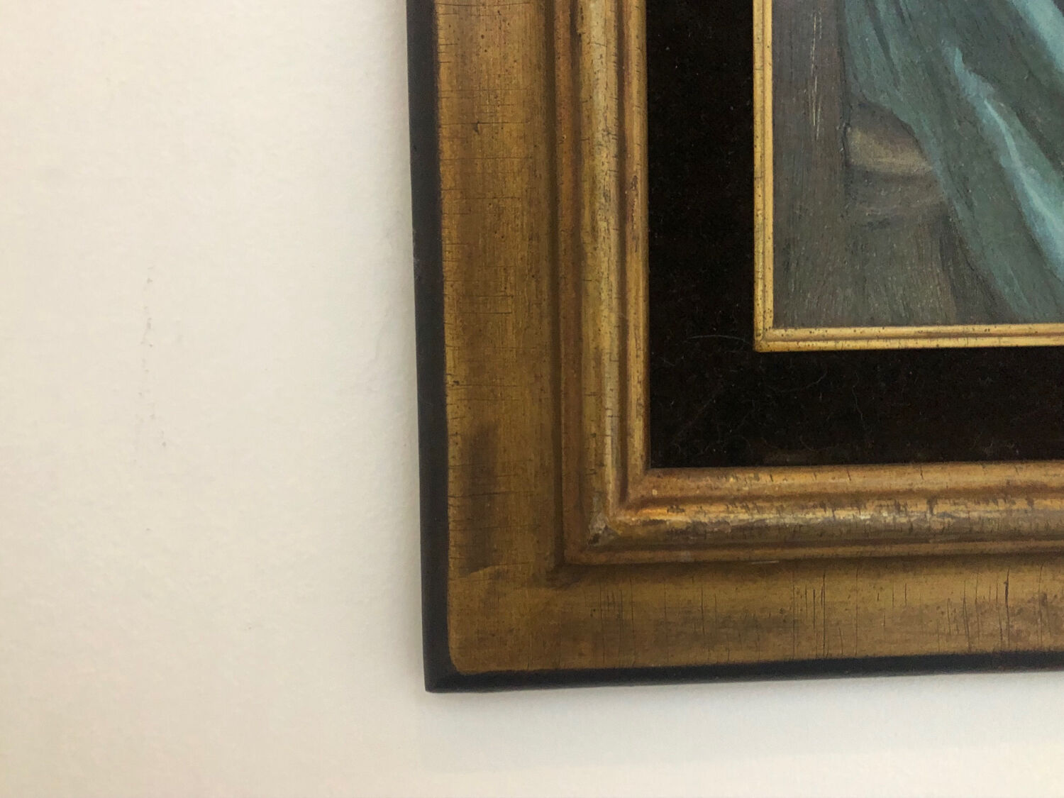 Portrait young girl reading repro worthy of Albert Anker