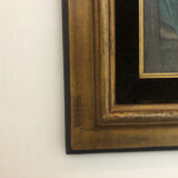 Portrait young girl reading repro worthy of Albert Anker