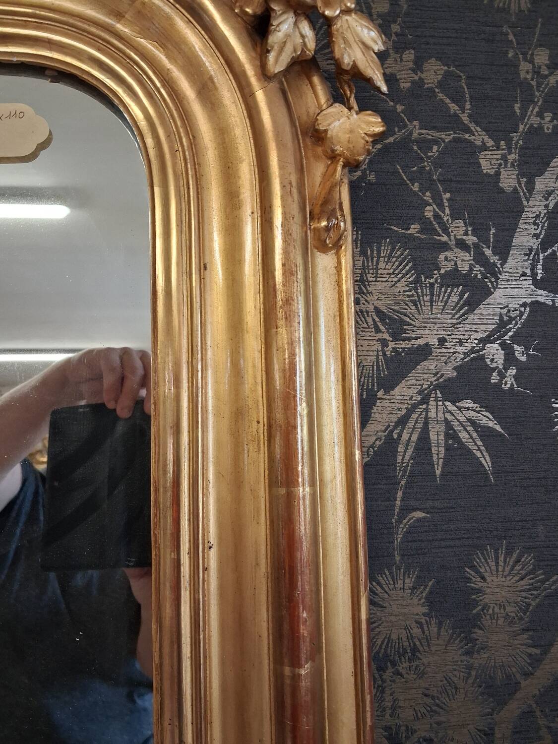 19th century Parecloses mirror 167 x 99