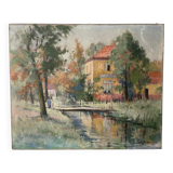 Oil on canvas, early 20th century