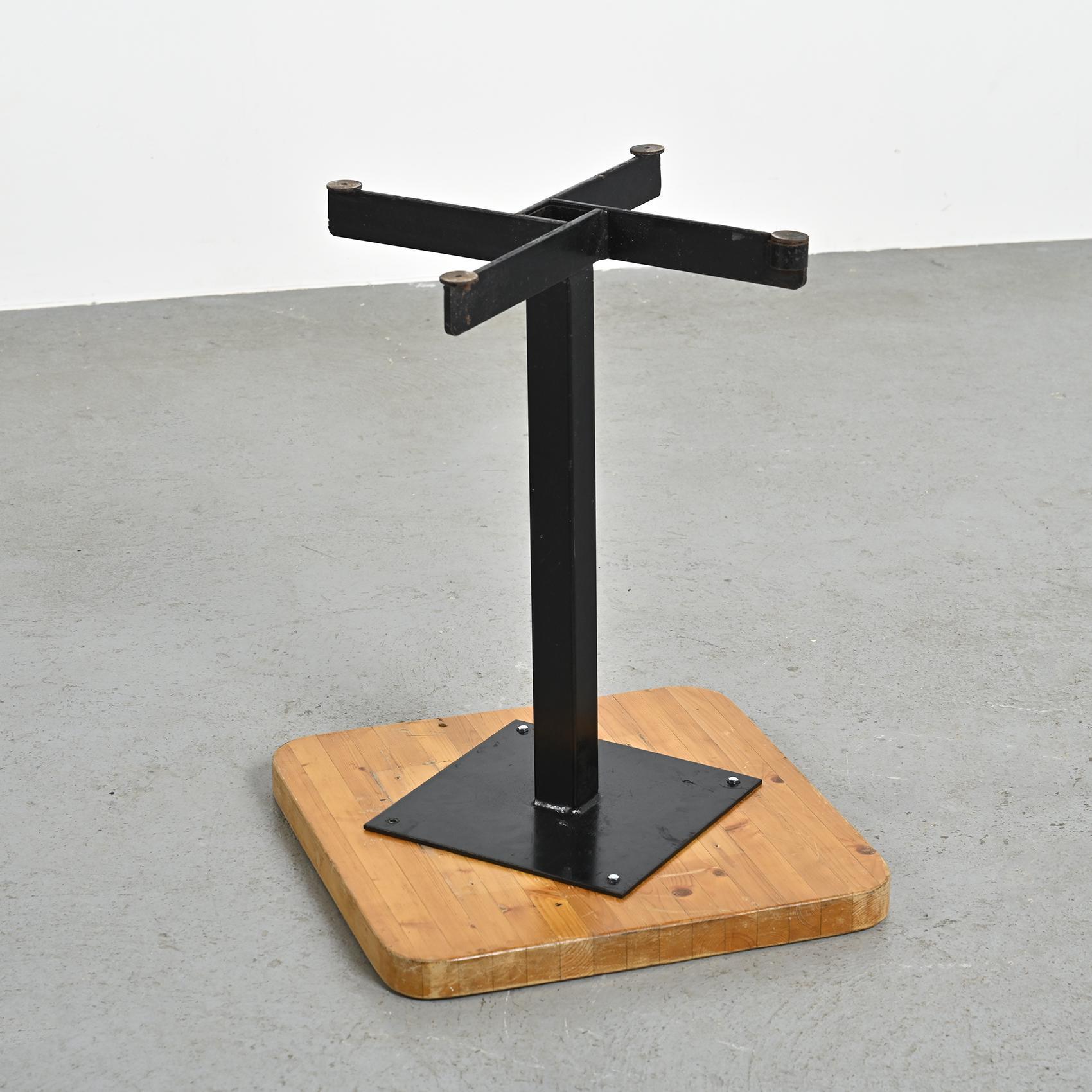 Square table, Charlotte Perriand, Les Arcs 2000, circa 1979.