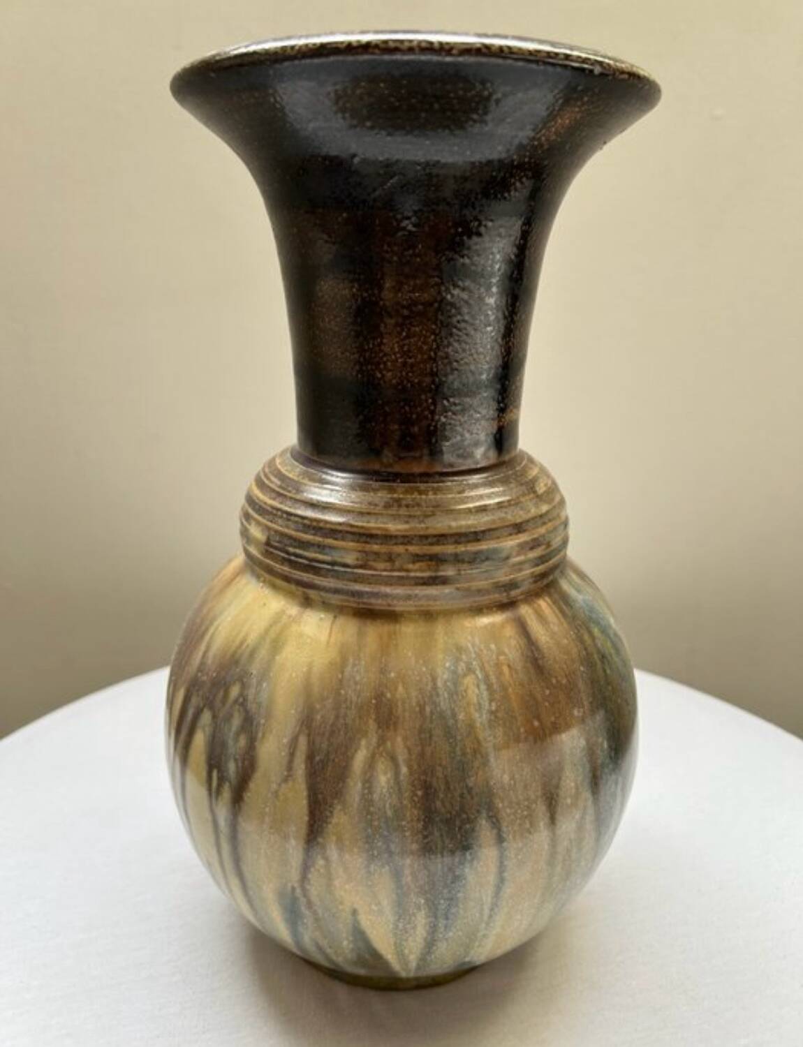 Ceramic vase from Bouffioulx, Belgium