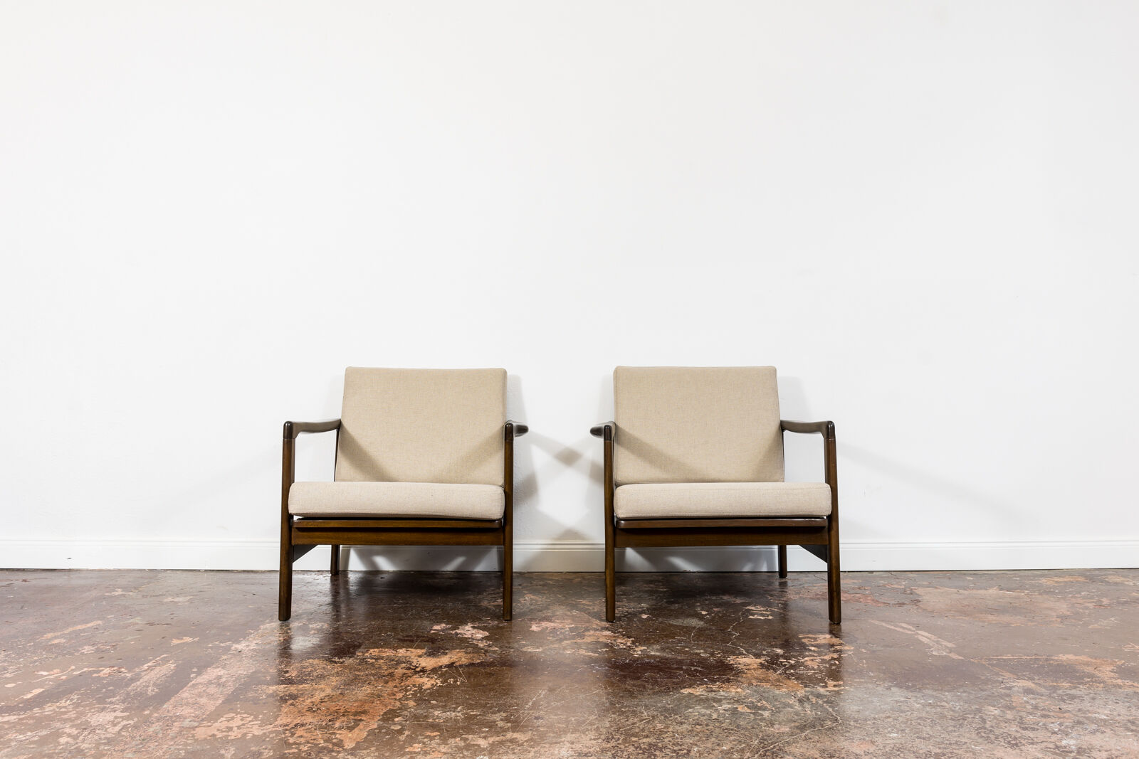 Pair of mid-century B7522 lounge chairs by Zenon Bączyk 1960's