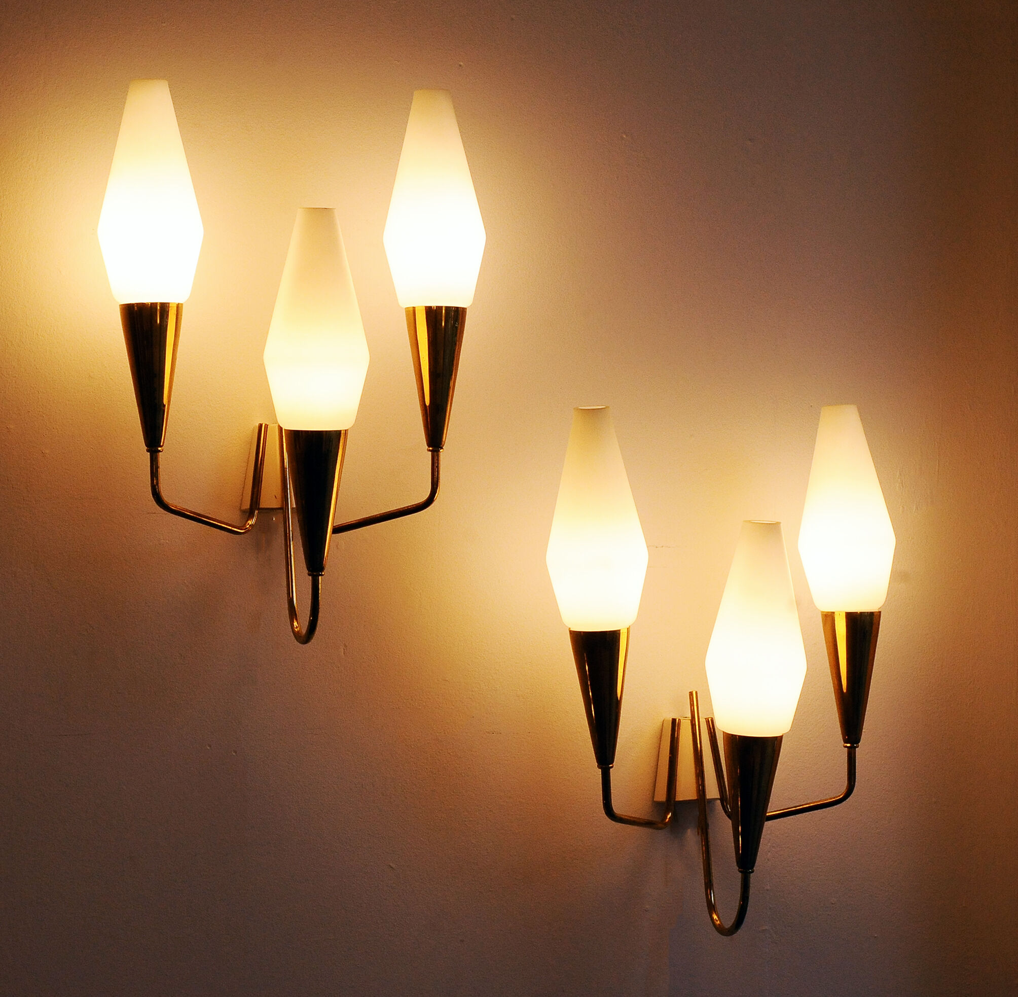 Pair of sconces, 1950s