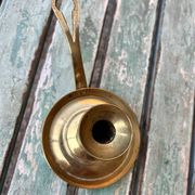 Brass hand candlestick