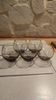 5 smoked glass bubble shot glasses