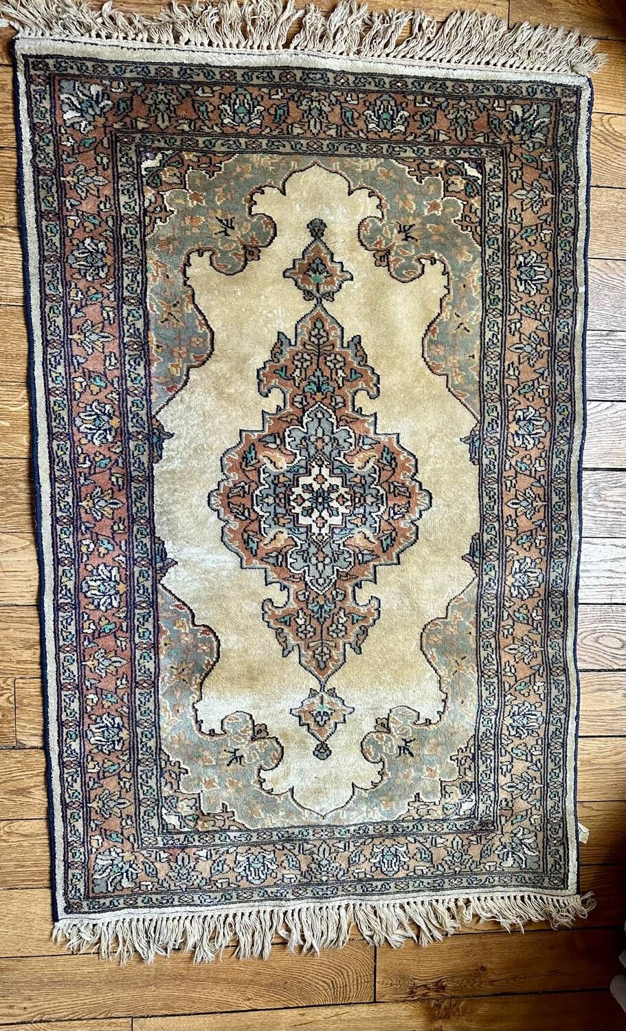 Handmade oriental rug – Wool and silk – 124 x 81 cm