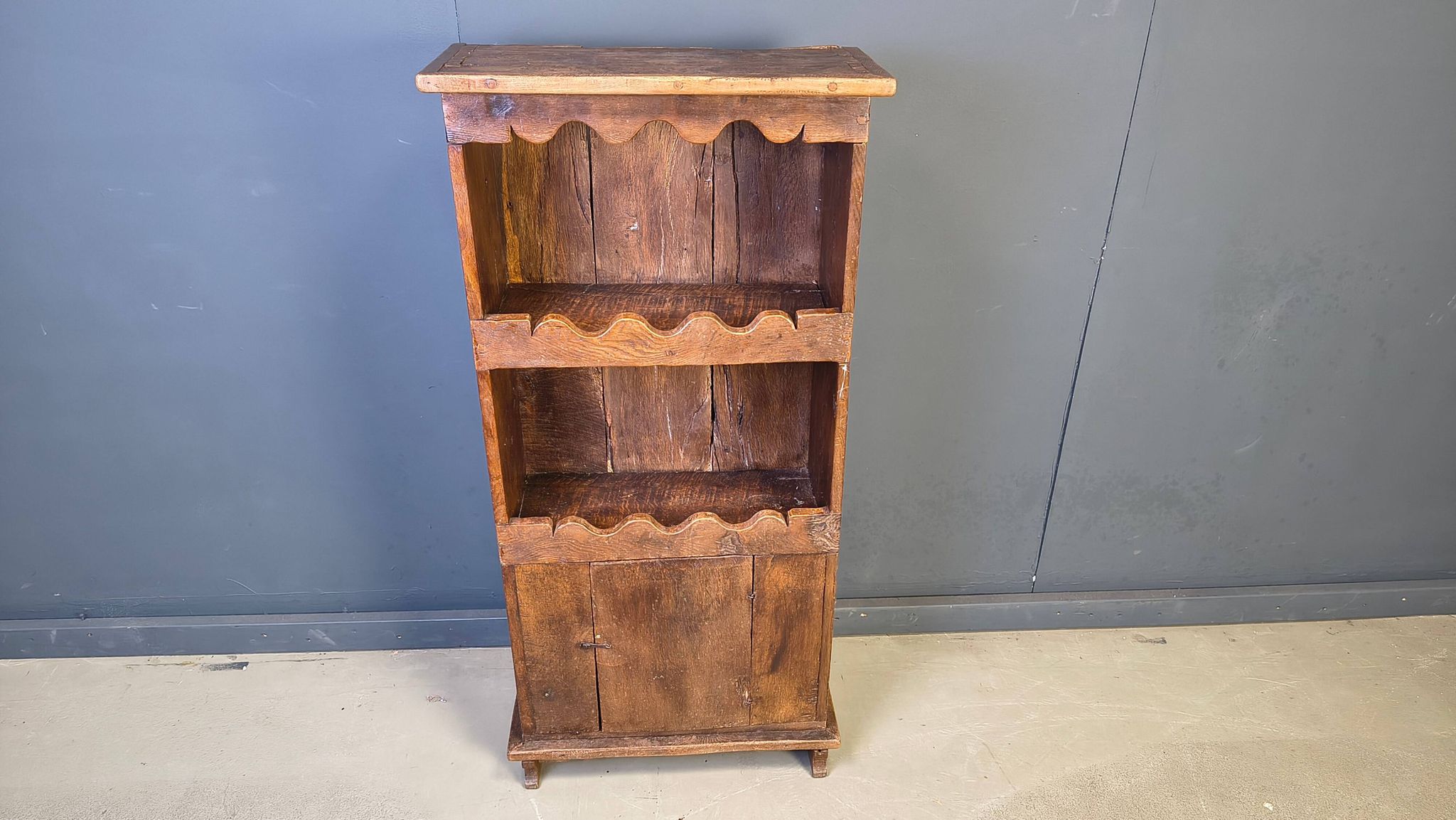 Rustic folk art 'travail populaire' cabinet, France, 19th century