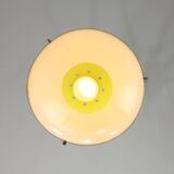 Lampe à Suspension Jaune Space Age, Italie, 1970s