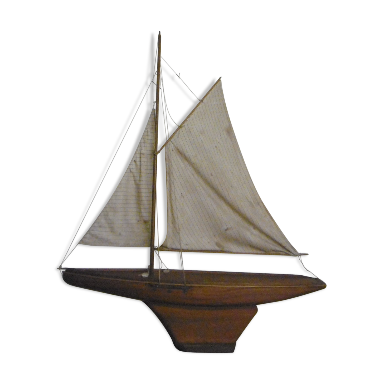 Pool sailboat, model of old boat