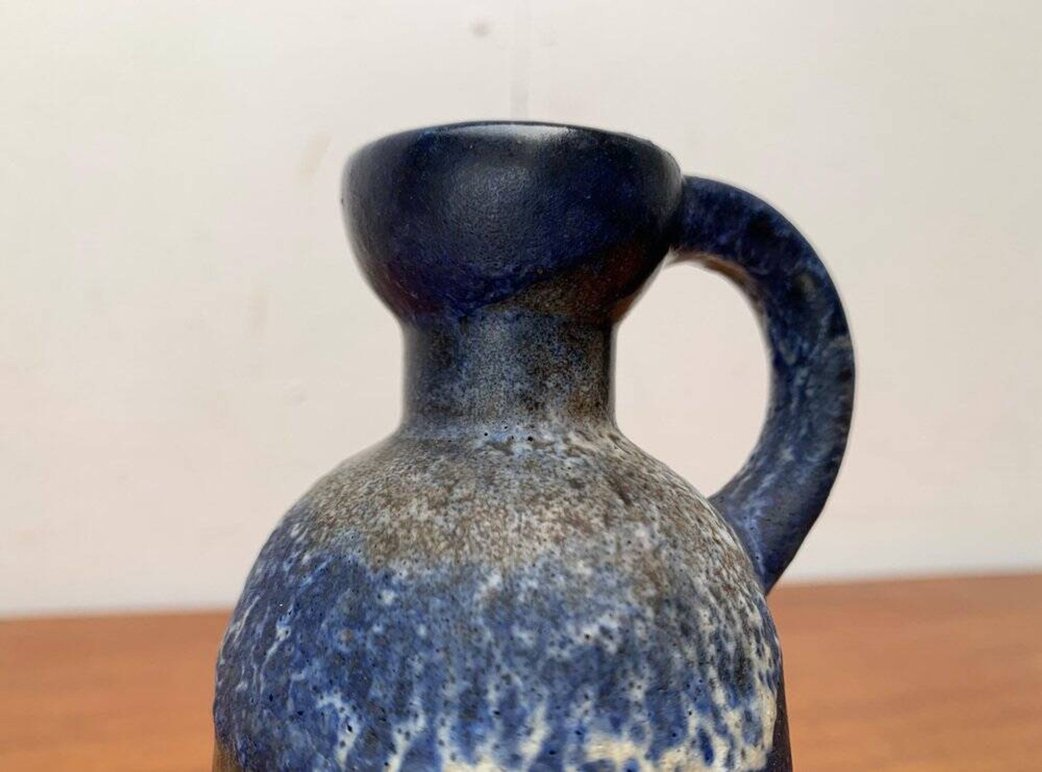 Carafe vase in German pottery WGP Fat Lava mid-century style by Ruscha, 1960s.