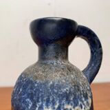 Carafe vase in German pottery WGP Fat Lava mid-century style by Ruscha, 1960s.