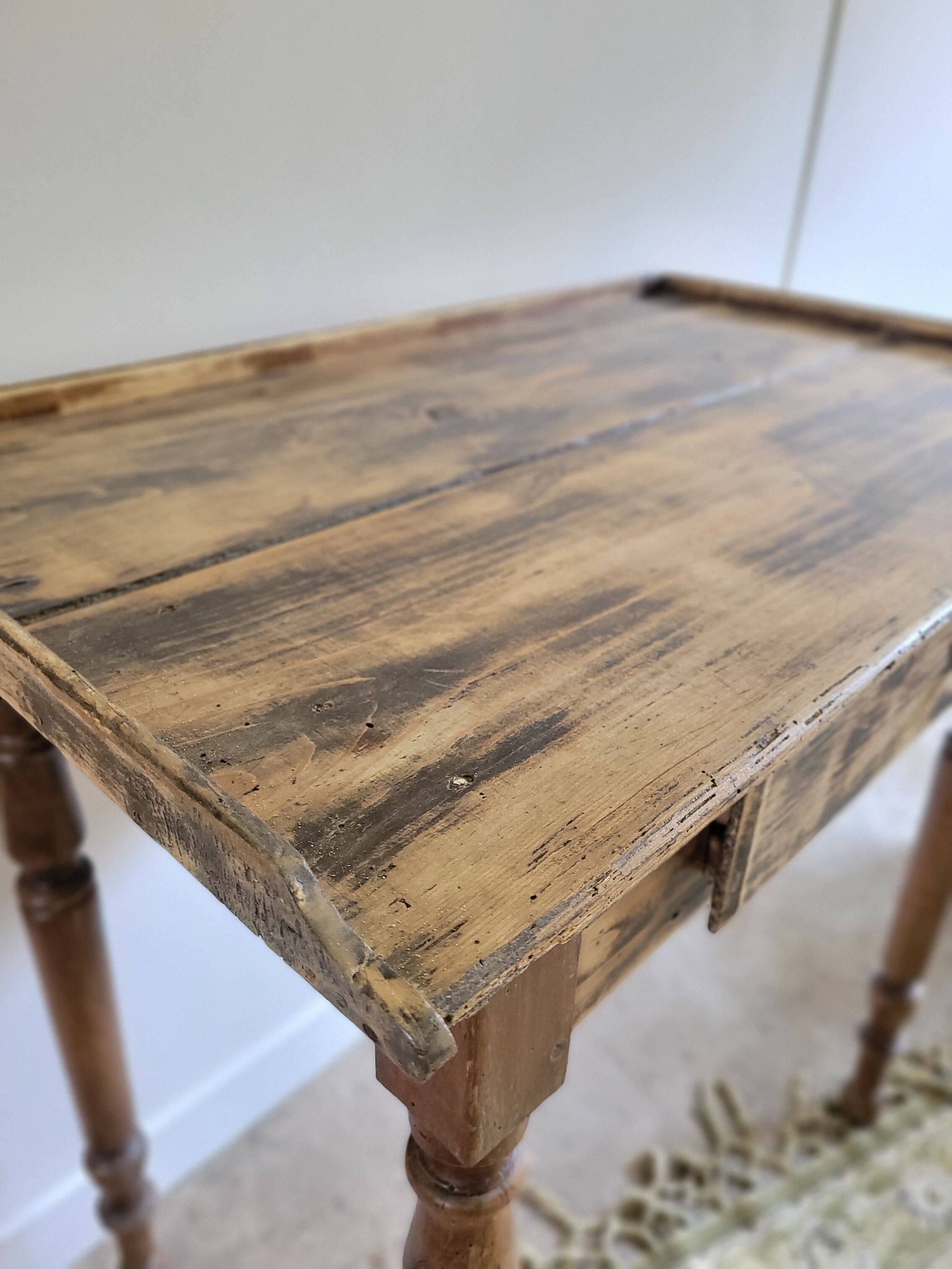 Antique desk, wooden console