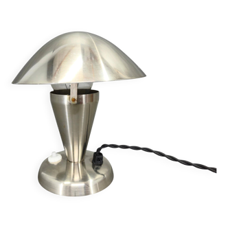 Lampe de table Bauhaus en chrome avec abat-jour réglable, années 1930