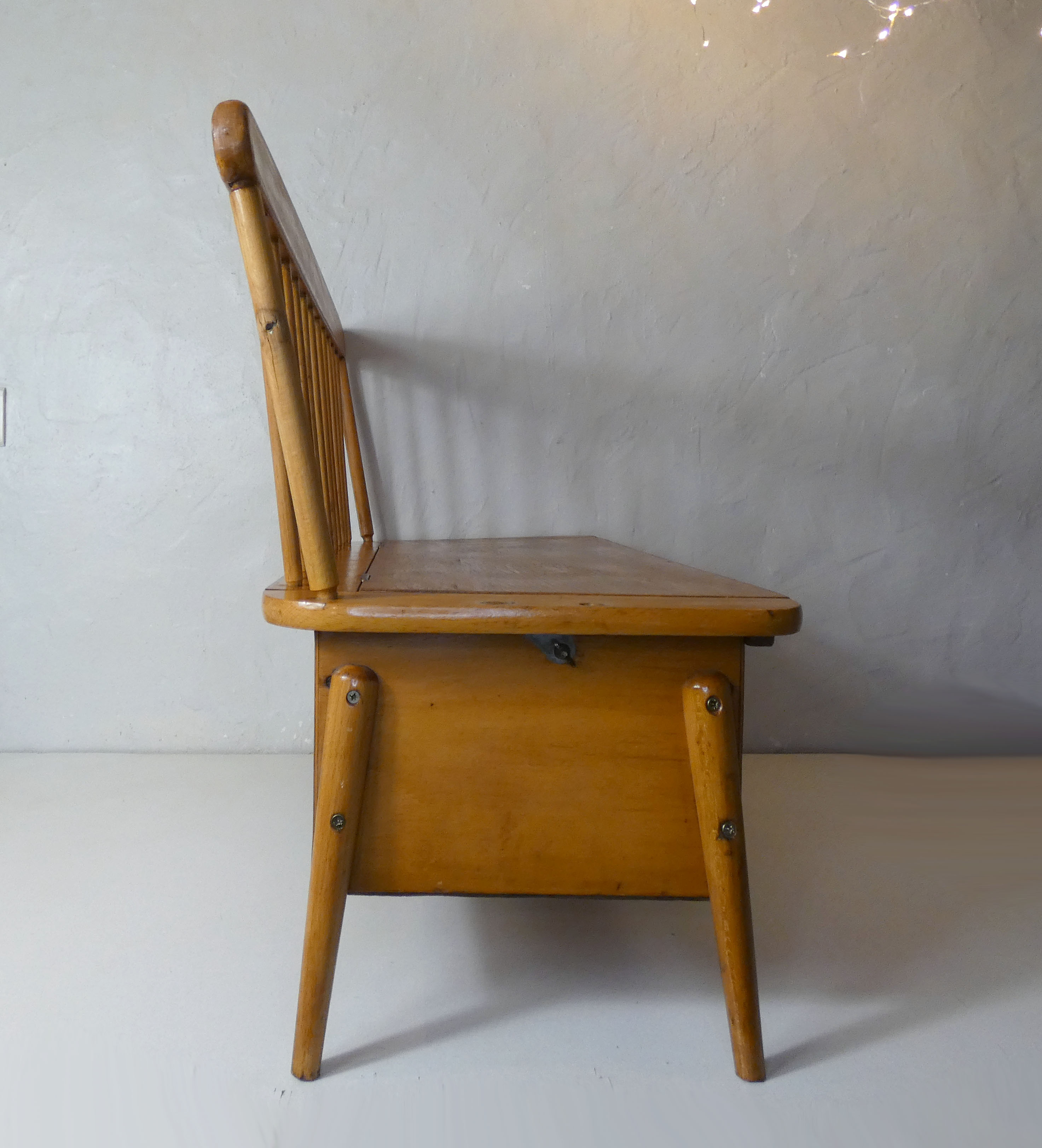 Old wooden bench for children