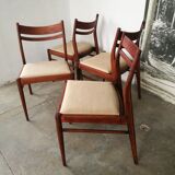 Set de 4 chaises scandinaves